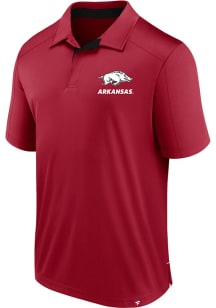 Arkansas Razorbacks Cardinal Defender Left Chest Big and Tall Polo