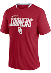 Oklahoma Sooners Mens Crimson Fade Dot Slant Big and Tall T-Shirt
