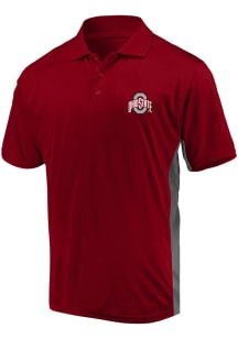 Ohio State Buckeyes Red Sideline Big and Tall Polo