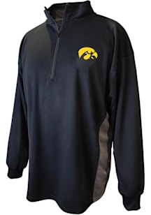Iowa Hawkeyes Mens Black Betty Poly Big and Tall Qtr Zip