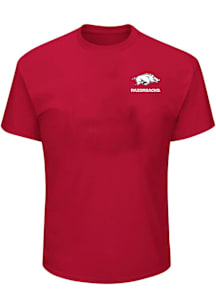 Arkansas Razorbacks Mens Cardinal Rally Loud Big and Tall T-Shirt