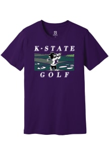 K-State Wildcats Purple Summit Sportswear Varsity Willie Golf Short Sleeve Fashion T Shirt