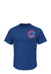 Chicago Cubs Mens Blue Wordmark Big and Tall T-Shirt