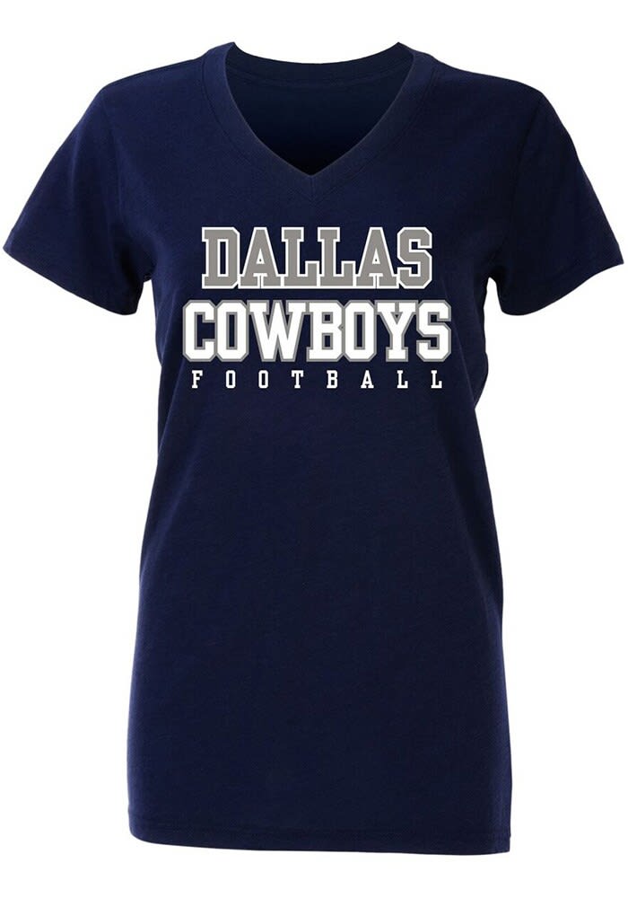 : NFL Dallas Cowboys Womens Practice Glitter Tee