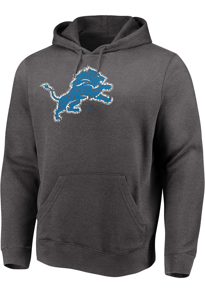 Detroit Lions Big & Tall Pullover Hoodie - Blue/White