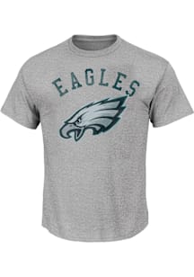 Philadelphia Eagles Mens Grey Arched Wordmark Big and Tall T-Shirt