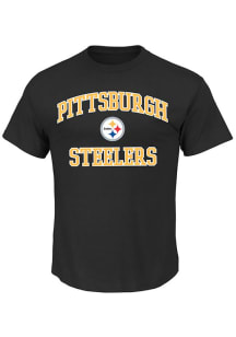 Pittsburgh Steelers Mens Black Heart Soul Big and Tall T-Shirt