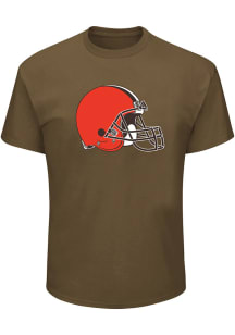 Cleveland Browns Mens Brown Logo Big and Tall T-Shirt