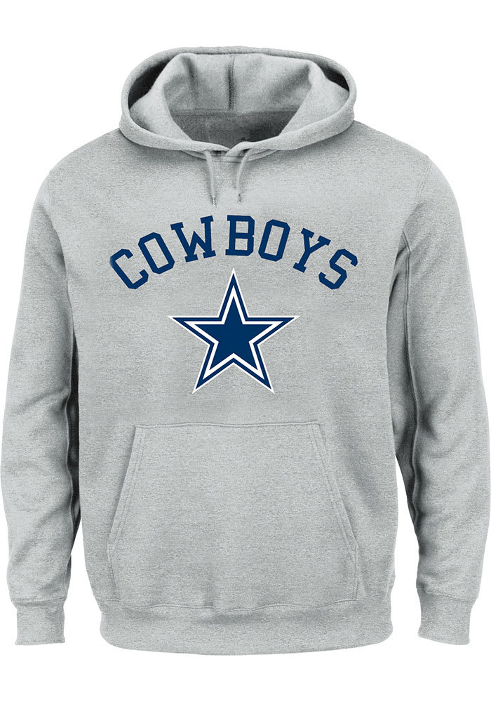 Dallas Cowboys Arched Wordmark Grey Hoodie