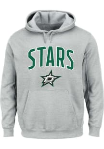 Dallas Stars Mens Grey Arch Big and Tall Hooded Sweatshirt