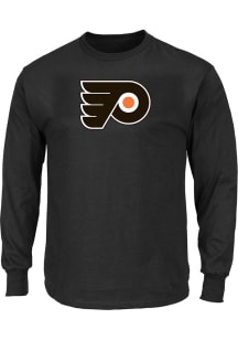 Philadelphia Flyers Mens Black Logo Big and Tall Long Sleeve T-Shirt
