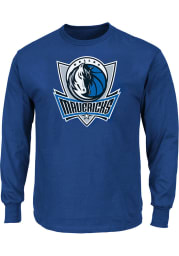 Dallas Mavericks Mens Blue Logo Big and Tall Long Sleeve T-Shirt