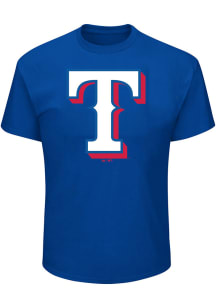 Texas Rangers Mens Blue Logo Big and Tall T-Shirt