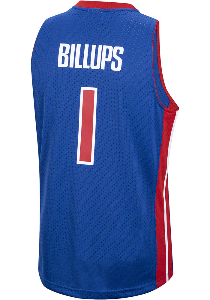 Chauncey Billups Detroit Pistons Profile Throwback Jersey Big and Tall