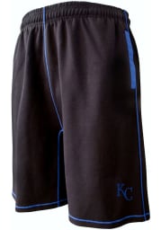Kansas City Royals Mens Black Contrast Stitching Double Knit Big and Tall Sweatpants
