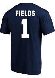Justin Fields Chicago Bears Mens Name And Number Big and Tall Player Tee - Navy Blue