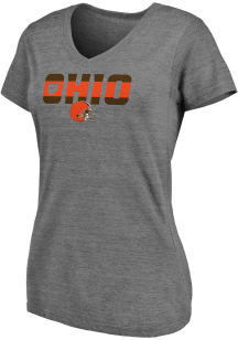 Cleveland Browns Womens Grey Hometown Short Sleeve T-Shirt