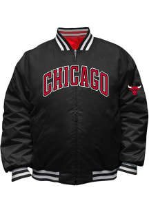 Chicago Bulls Mens Black Reversible Satin Big and Tall Light Weight Jacket