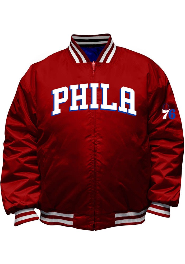 Philadelphia 76ers Mens Reversible Satin - ROYAL