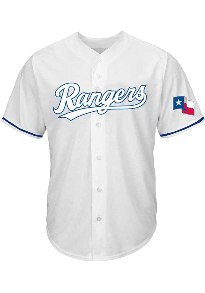 Texas Rangers Pop Jersey Big and Tall - White