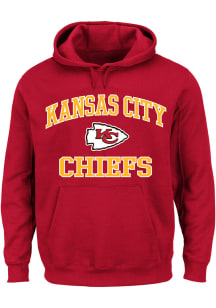 Kansas City Chiefs Mens Red Heart And Soul Big and Tall Hooded Sweatshirt