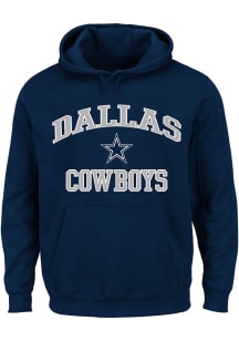 Dallas Cowboys Mens Navy Blue Heart And Soul Big and Tall Hooded Sweatshirt