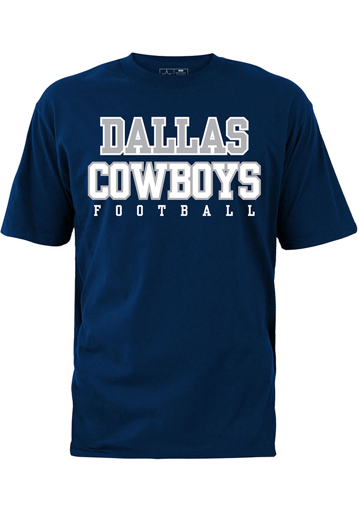 Dallas Cowboys Mens Navy Blue Practice Big and Tall T-Shirt
