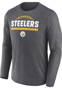 Pittsburgh Steelers Mens Black ONE BOOK Big and Tall Long Sleeve T-Shirt