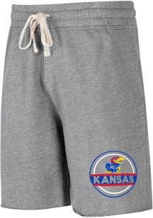 Kansas Jayhawks Mens Grey Mainstream Big and Tall Shorts
