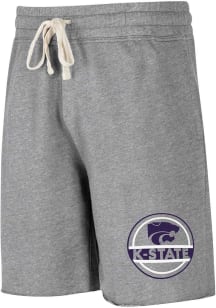 K-State Wildcats Mens Grey Mainstream Big and Tall Shorts