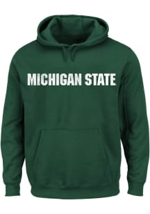 Michigan State Spartans Mens Green Pigment Big and Tall Hooded Sweatshirt