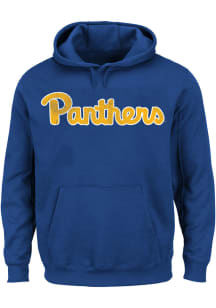 Pitt Panthers Mens Blue Pigment Big and Tall Hooded Sweatshirt