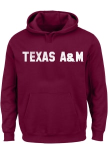 Texas A&amp;M Aggies Mens Maroon Pigment Big and Tall Hooded Sweatshirt