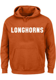 Texas Longhorns Mens Burnt Orange Pigment Big and Tall Hooded Sweatshirt