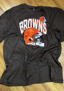 Cleveland Browns Mens Brown TRIBLEND Big and Tall T-Shirt