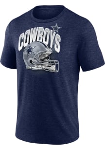 Dallas Cowboys Mens Navy Blue TRIBLEND Big and Tall T-Shirt