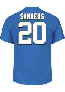 Barry Sanders Detroit Lions Mens Name And Number Big and Tall Player Tee - Blue