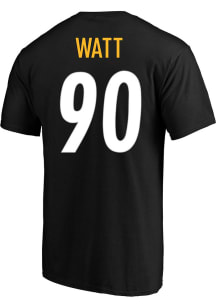 TJ Watt Pittsburgh Steelers Mens Name And Number Big and Tall Player Tee - Black
