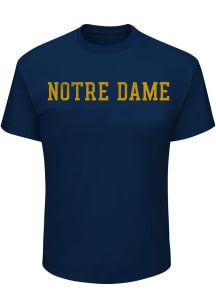 Notre Dame Fighting Irish Mens Navy Blue Pigment Big and Tall T-Shirt