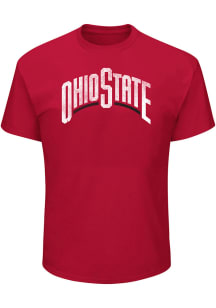 Ohio State Buckeyes Mens Red Pigment Big and Tall T-Shirt