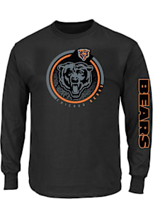 Chicago Bears Mens Black POP LS Big and Tall Long Sleeve T-Shirt