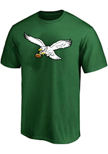 Philadelphia Eagles Mens Kelly Green Retro Logo Big and Tall T-Shirt