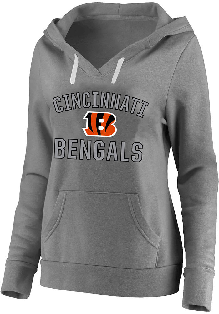 Cincinnati Bengals Womens French Terry Hoodie - Grey