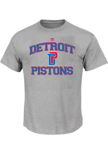 Detroit Pistons Mens Grey HEART AND SOUL Big and Tall T-Shirt