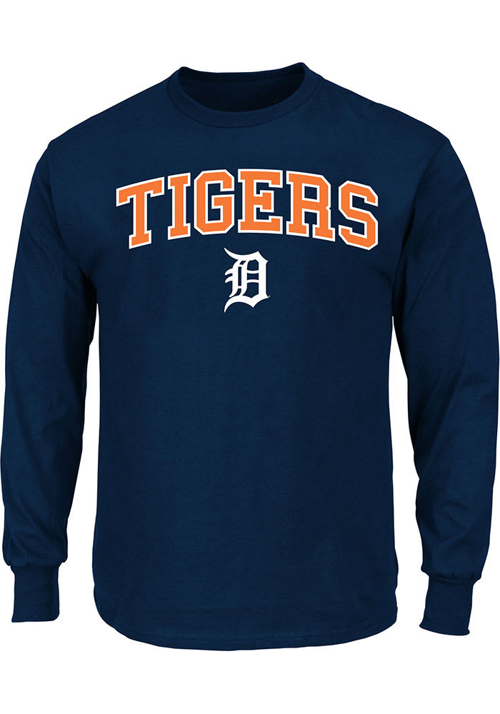 Men's Big and Tall Navy Detroit Tigers City Arch T-Shirt - Navy