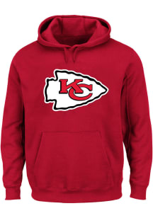 Kansas City Chiefs Mens Red PRIMARY Big and Tall Hooded Sweatshirt