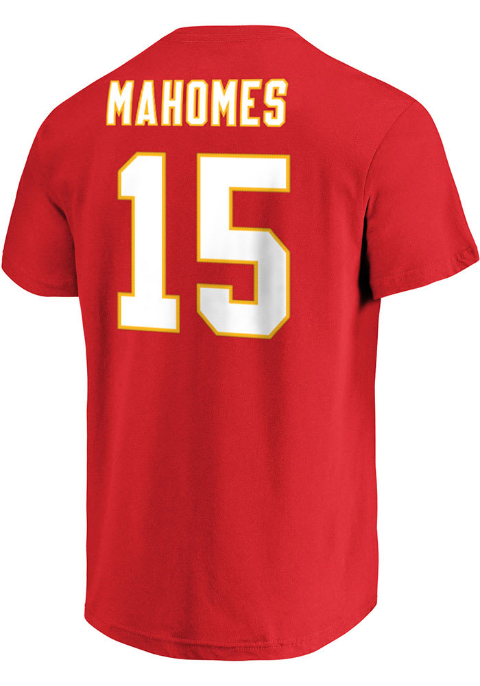 Patrick Mahomes Kansas City Chiefs Mens Name And Number Big and Tall Player Tee - Red