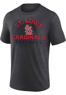 St Louis Cardinals Mens Grey Wonderment Big and Tall T-Shirt