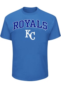 Kansas City Royals Mens Light Blue Arch Name Big and Tall T-Shirt