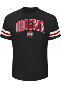 Ohio State Buckeyes Mens Black Arch Mascot Big and Tall T-Shirt